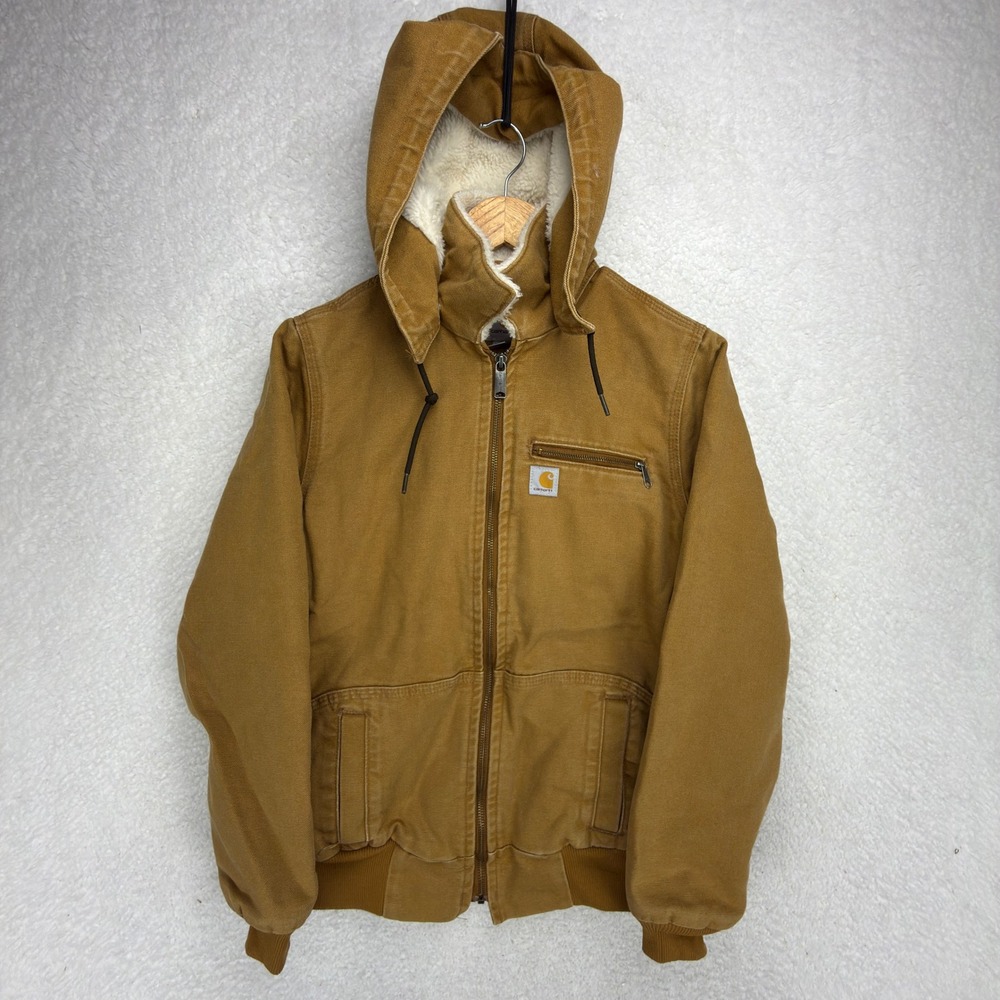 Carhartt Wildwood Jacket Sherpa Lined Womens XS‎ Wildwood 100815 211 Brown